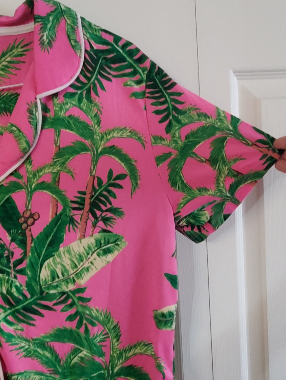 Room Service Med 2 Piece Pj Set Tropical Lightweight - Picture 5 of 11